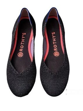 Rothy’s Blue Metallic Lattice Flats Black Friday 2019 Exclusive - Size 7